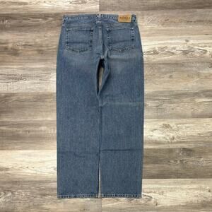 Vintage Y2k Nautica Mid Wash Blue Mens 36x33 Relaxed Loose Baggy‎ 2000s Jeans